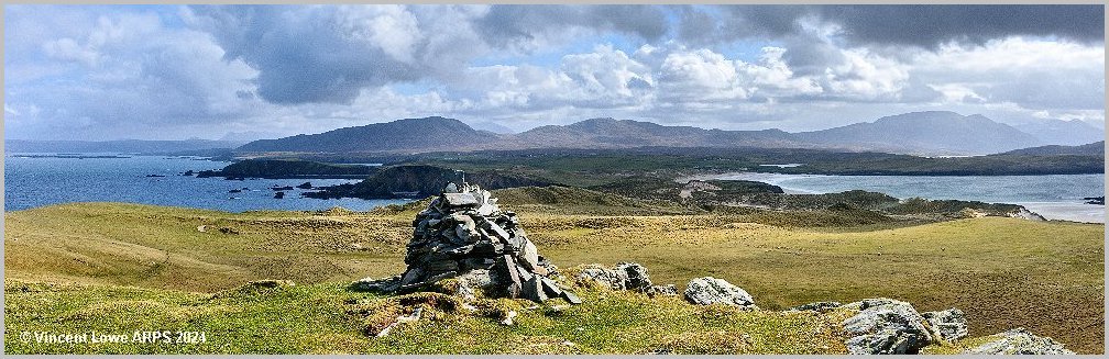 Panorama from Faraid Head, near Durness, Sutherland.