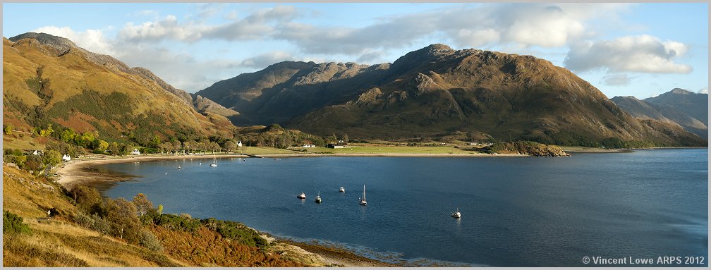 Druim Fada over Camas Bàn bay, Arnisdale, Loch Hourn.