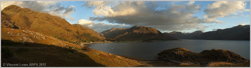 Sunset at Camas Bàn bay, Arnisdale, Loch Hourn.