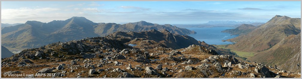 Loch Hourn and Knoydart from Druim Fada.
