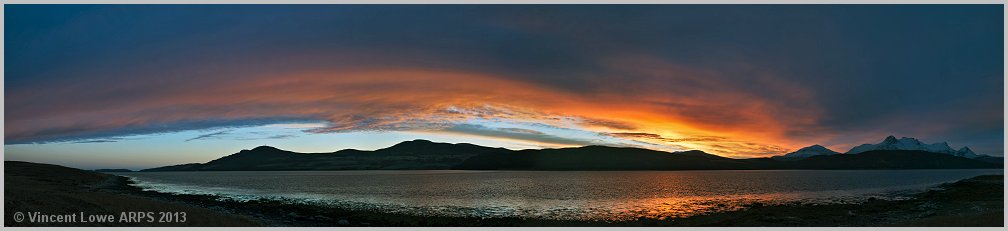 Sunrise over Ben Loyal and the Kyle of Tongue, Sutherland.